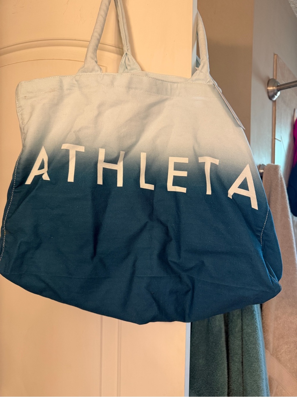 Athleta canvas shopping bag